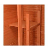 vidaXL Garden Storage Shed 28"x23.6"x83.9" Wood