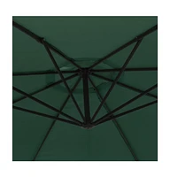 vidaXL Cantilever Garden Parasol 137.8" Green