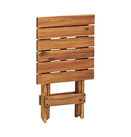 Plant Stand 11.8"x11.8"x15" Solid Acacia Wood