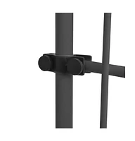Manual Retractable Awning with Led 157.5" Anthracite