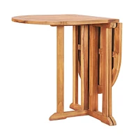 Folding Butterfly Patio Table 47.2"x27.6"x29.5" Solid Teak Wood