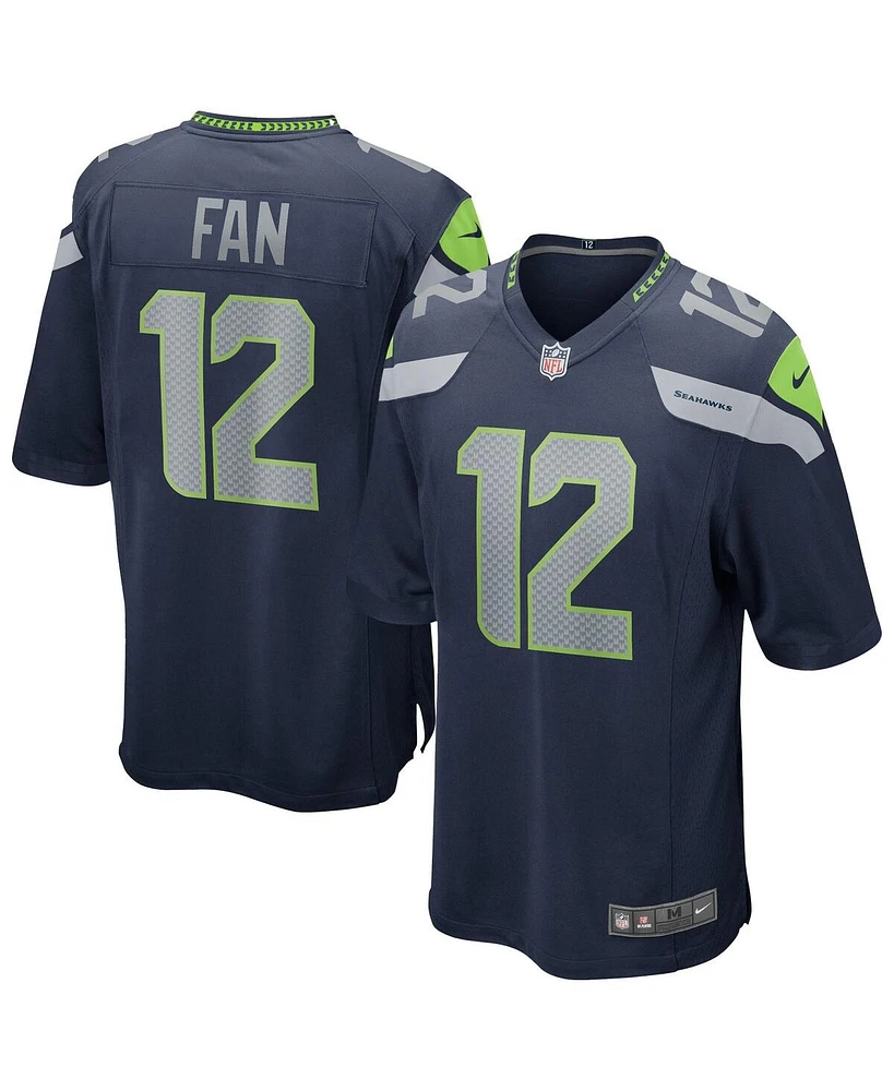 Nike Men's 12s College Navy Seattle Seahawks Team Game Jersey