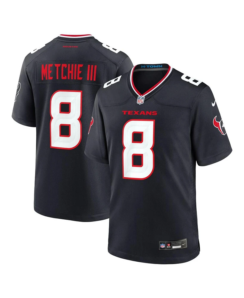 Nike Men's John Metchie Iii Navy Houston Texans Team Game Jersey