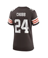 Nike Women's Nick Chubb Brown Cleveland Browns Team Game Jersey