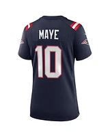 Nike Women's Drake Maye Navy New England Patriots Player Game Jersey