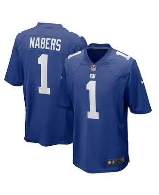 Nike Men's Malik Nabers Royal New York Giants Player Game Jersey