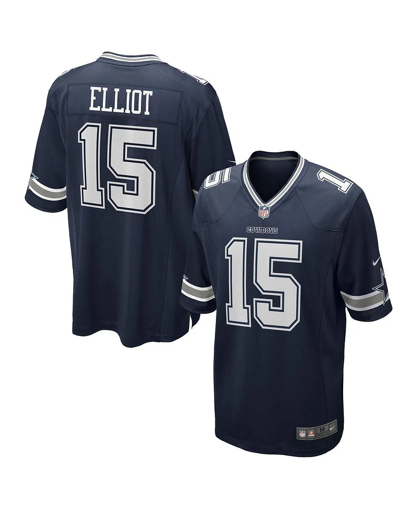 Nike Men's Ezekiel Elliott Navy Dallas Cowboys Team Game Jersey