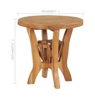 vidaXL 3 Piece Patio Bistro Set Solid Teak Wood