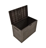 Patio Storage Box Brown 30.7"x17.3"x21.7"