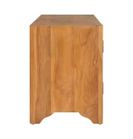 vidaXL Tv Unit 45.3"x11.8"x15.7" Solid Wood Teak