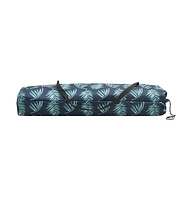 vidaXL Two Person Folding Sun Lounger Leaf Print Steel