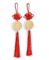 Holiday Lane Lunar New Year Snake Coin Ornaments, Set of 2, Exclusively at Macy's