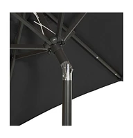 vidaXL Garden Parasol with Led Lights 78.7"x83.1" Aluminum