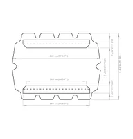 vidaXL Replacement Canopy for Garden Swing 74"/66.1"x57.1"/43.3