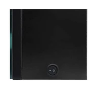 vidaXL Led Bathroom Mirror Cabinet 35"x5.5"x24.4" Shining Black