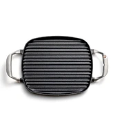 Outset Cast Iron 8.5"x14.25" Grill Pan with Ridges