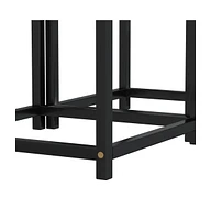 vidaXL Tea Tables 2 pcs Mdf Black