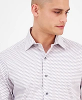 Alfani Men's Geo-Print Dress Shirt, Exclusively at Macy's