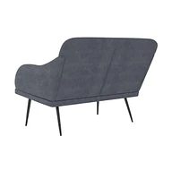 vidaXL Bench Dark Gray 43.3"x29.9"x31.5" Velvet