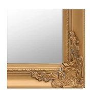 vidaXL Free-Standing Mirror Gold 17.7"x70.9"