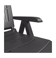 vidaXL Sun Lounger Anthracite Plastic
