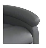 vidaXL Recliner Chair Gray Faux Leather