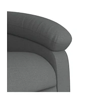 vidaXL Recliner Chair Dark Fabric