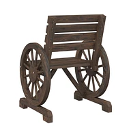 vidaXL Patio Chair 22.8"x22.8"x30.9" Solid Wood Fir