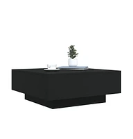 vidaXL Coffee Table with Led Lights 31.5"x31.5"x12.2