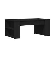 vidaXL Coffee Table Black 40.2"x21.7"x16.5" Engineered Wood