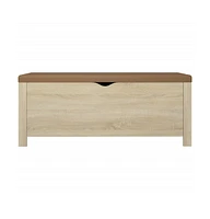 vidaXL Storage Box with Cushion Sonoma Oak 41.3"x15.7"x17.7"