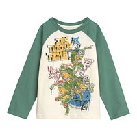 Teenage Mutant Ninja Turtles Toddler Boys Henley T-Shirt and French Terry Pants Outfit Set