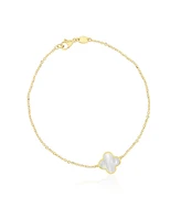 The Lovery Small Mother Single Clover Bracelet 14K Gold