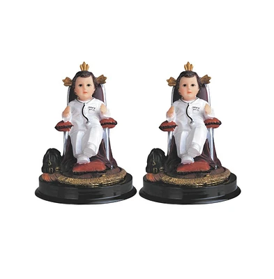 Fc Design "2-pc Set" 5"H Child Doctor on Chair Statue Baby Jesus Nino Doctor Nino Kid Holy Figurine Statue Ornament Home Room Office Decor and Perfect