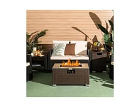 Slickblue Outdoor Propane Fire Pit - Stylish and Easy-to-Use Patio Heating Solution