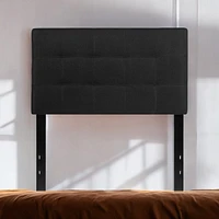 Slickblue Box-Stitch Upholstered Headboard Modern Fabric for Elegant Design
