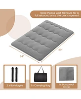 Gouun Foldable Futon Mattress with Washable Cover and Carry Bag for Sleeping and Camping