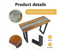 Console Table Teak 39.4"x13.8"x29.5"
