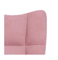 vidaXL Relaxing Chair Pink Velvet