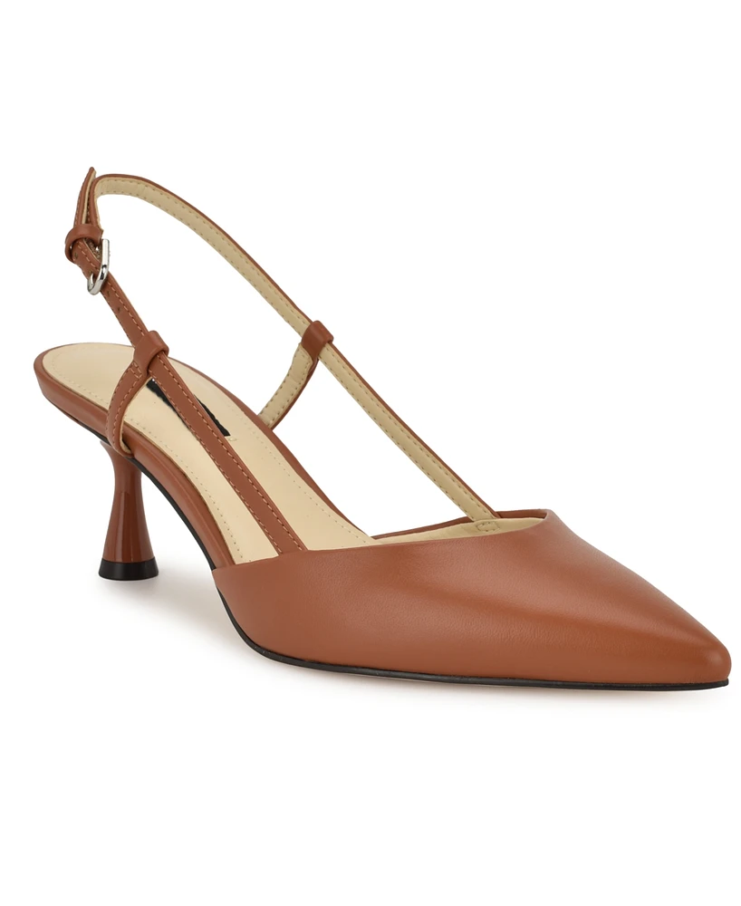 Nine West Women's Rhonda Kitten Heel Slingback Pumps