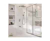 Casainc 12 Inch Rainfall Shower System with Handheld Spray Combo Shower Trim Kit