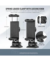 Neewer Metal Phone Tripod Mount Adapter with Arca Qr Base, Cold Shoe, 360° Swivel 180° Tilt, Phone Holder Compatible with iPhone 15 Pro Max