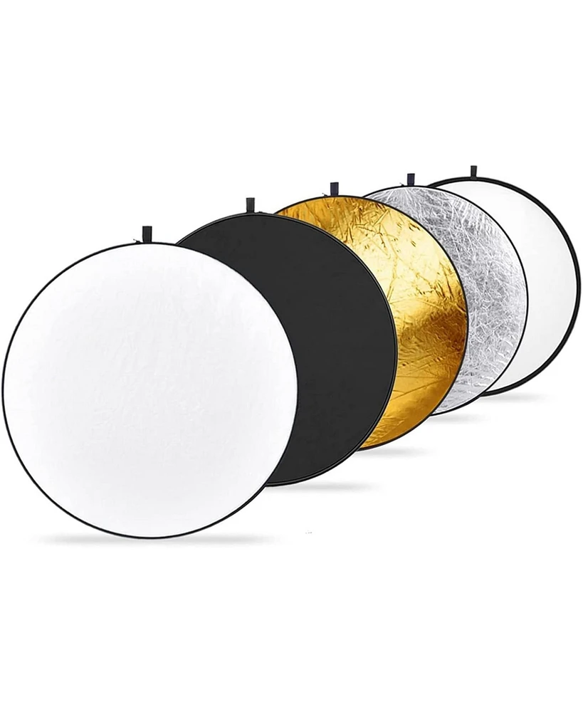 Neewer 43 Inch/110 Centimeter Light Reflector Diffuser 5 in 1 Collapsible Multi Disc with Bag