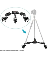 Neewer Photography Tripod Dolly, Heavy Duty 50lbs Capacity Tripod Wheels with 3" Rubber Wheels for Dslr Cameras Camcorder Photo Video Lighting