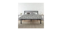 Slickblue Platform Bed Frame with Headboard and Wood Slats for Supportive and Stylish Sleep Setup