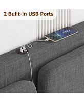 gaomon Queen Bed Frame with Usb Ports, Platform Bed Frame
