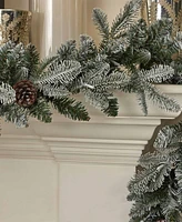 Seasonal 9ft Lexington Fir Garland, 50 Warm Led Lights