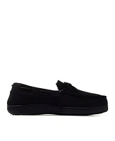 Dearfoams Men's Pierce Microsuede Moccasin House Shoe Slipper