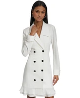 Karl Lagerfeld Paris Women's Chiffon-Hem Blazer Dress