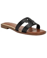 Tommy Hilfiger Women's Terenz Slip On Flat Slide Sandals